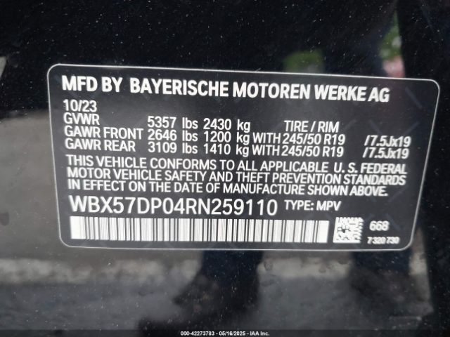 2024 BMW X3 WBX57DP04RN259110 Photo 8