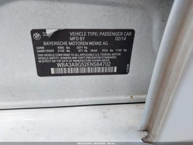 2014 BMW 335I WBA3A9G52ENS64702 Photo 8