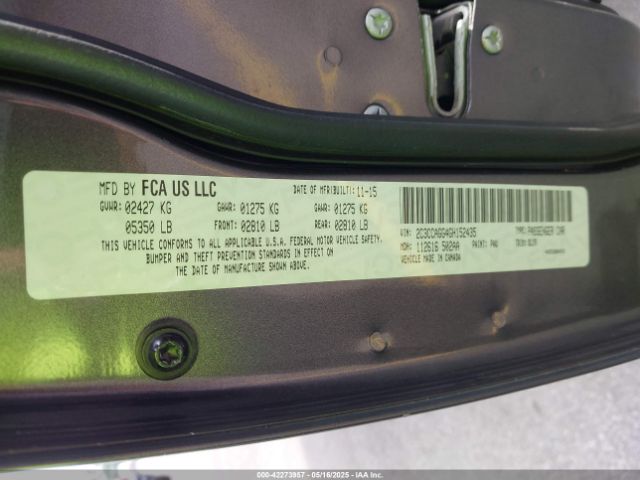 2016 CHRYSLER 300 2C3CCAGG4GH152435 Photo 8