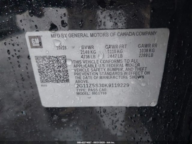 2G11Z5S30K9119229 Chevrolet IMPALA LT