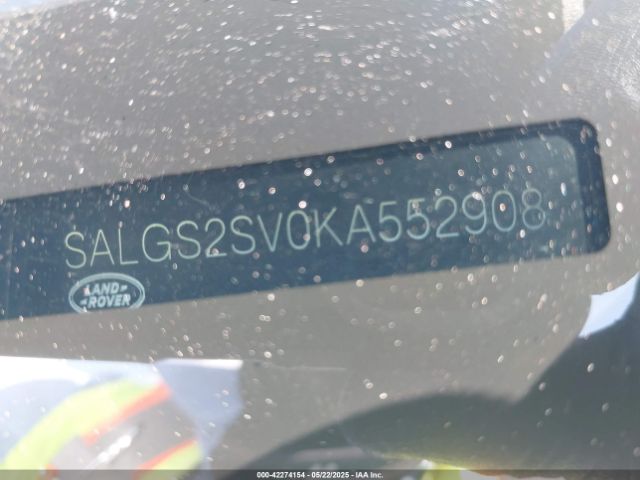2019 LAND ROVER RANGE ROVER SALGS2SV0KA552908 Photo 8