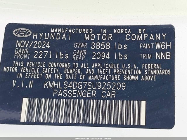Hyundai Elantra Sel Convenience 2025 KMHLS4DG7SU925209 Image 9