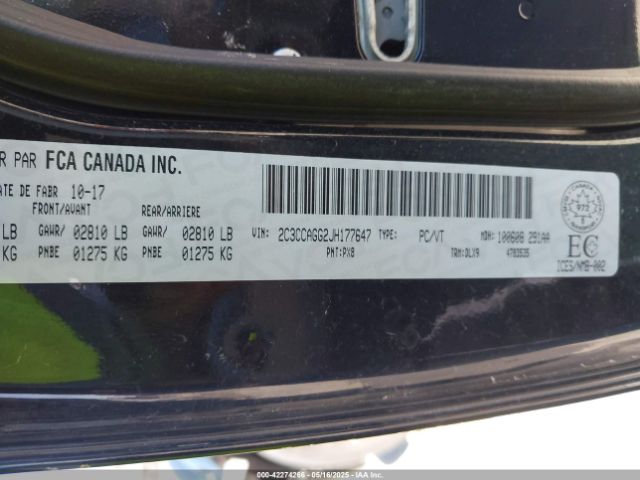 2018 CHRYSLER 300 2C3CCAGG2JH177647 Photo 8