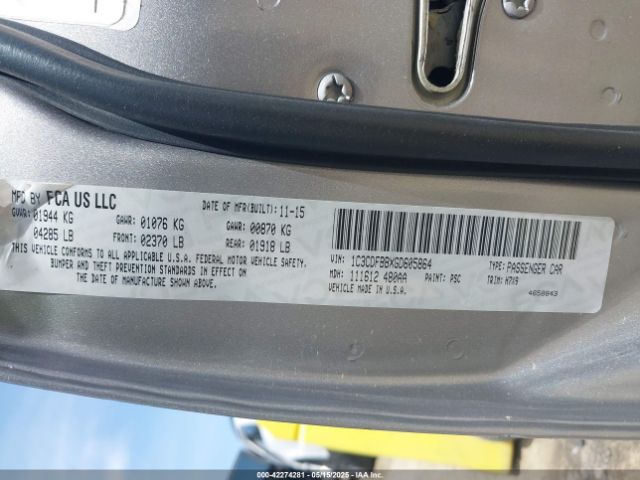 1C3CDFBBXGD605864 Dodge DART SXT