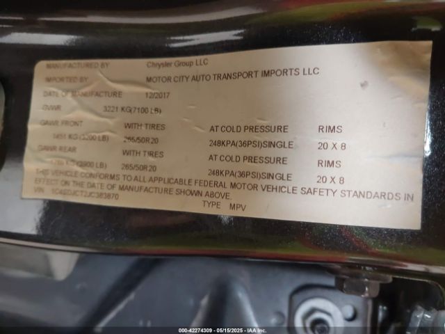 2018 DODGE DURANGO 1C4SDJCT2JC383870 Photo 8