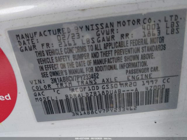 2023 NISSAN SENTRA 3N1AB8CV7PY233462 Photo 8