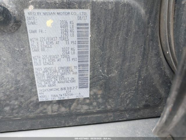 5N1AT2MT2HC883827 Nissan 2017