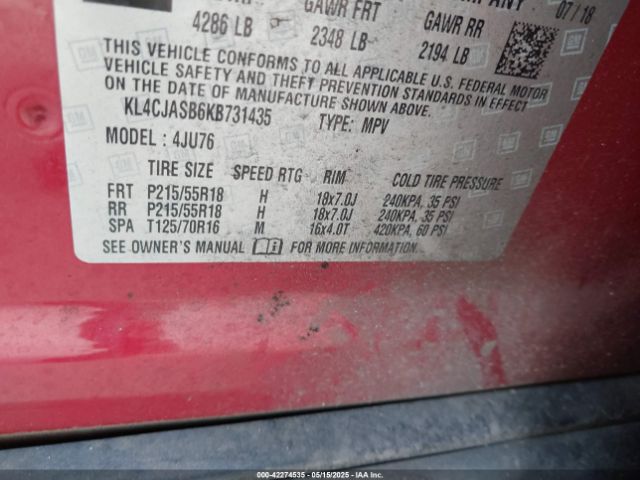 2019 BUICK ENCORE KL4CJASB6KB731435 Photo 8