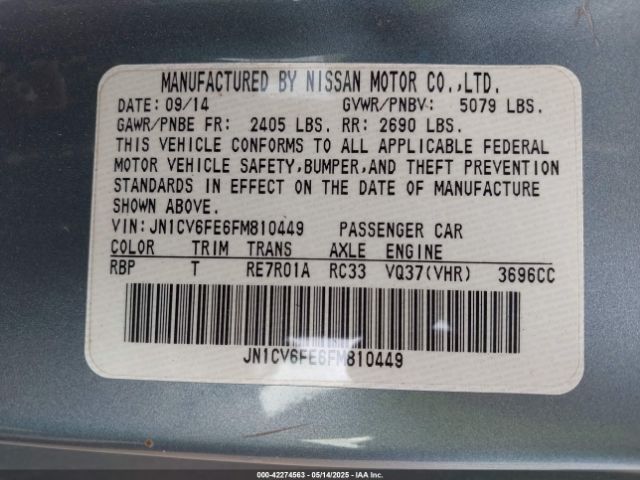 JN1CV6FE6FM810449 Infiniti Q60
