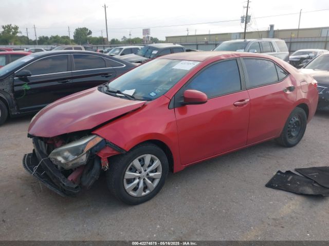 5YFBURHE1GP395257 Toyota COROLLA LE