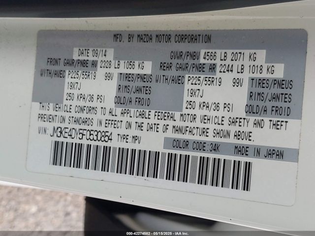 JM3KE4DY5F0530854 Mazda Cx-5 Grand Touring