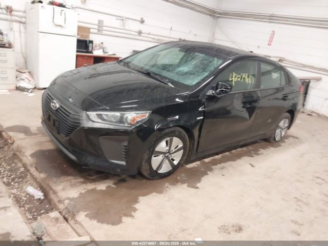 KMHC65LC9JU068768 Hyundai Ioniq Hybrid Blue