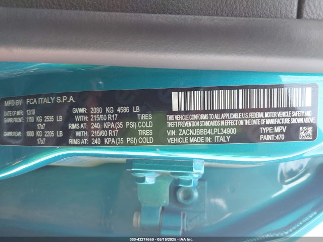 Jeep 2020 2020 ZACNJBBB4LPL34900 Image 9