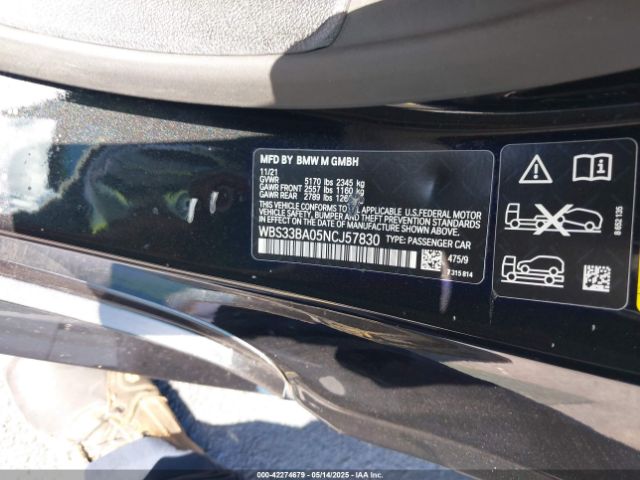 2022 BMW M4 WBS33BA05NCJ57830 Photo 8