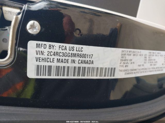 2021 CHRYSLER PACIFICA 2C4RC3GG8MR600117 Photo 8