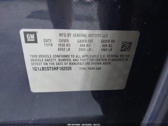 1G1ZB5ST5HF182026 Chevrolet MALIBU LS