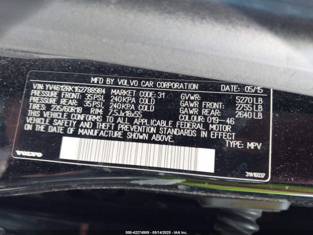 2016 VOLVO XC60 YV4612RK1G2788984 Photo 8