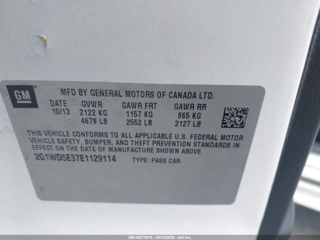 2G1WD5E37E1129114 Chevrolet IMPALA LIMITED POLICE