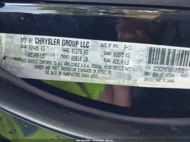 2012 DODGE CHALLENGER 2C3CDYBTXCH101672 Photo 8