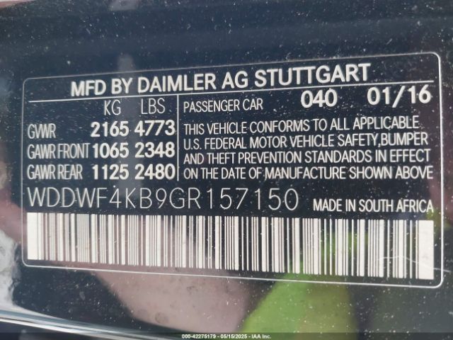 2016 MERCEDES-BENZ C 300 WDDWF4KB9GR157150 Photo 8