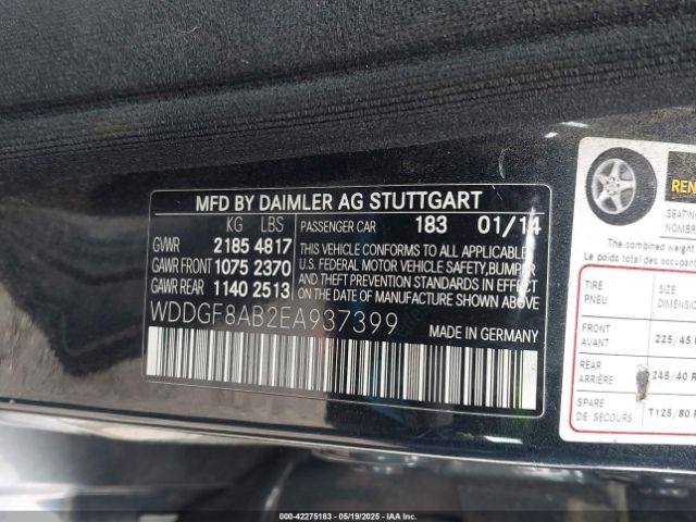 WDDGF8AB2EA937399 Mercedes-Benz C 300 Luxury 4matic/sport 4matic