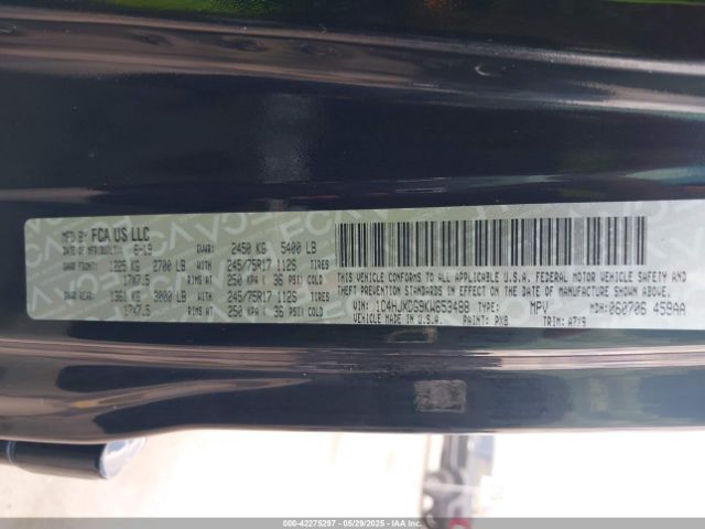1C4HJXDG9KW653488 Jeep Wrangler Unlimited Sport 4x4
