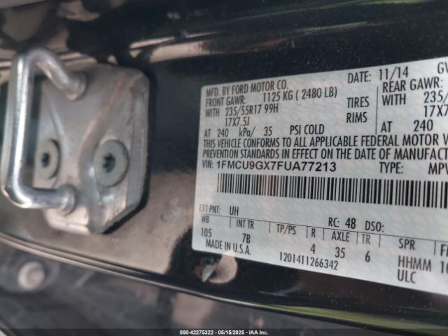 2015 FORD ESCAPE 1FMCU9GX7FUA77213 Photo 8