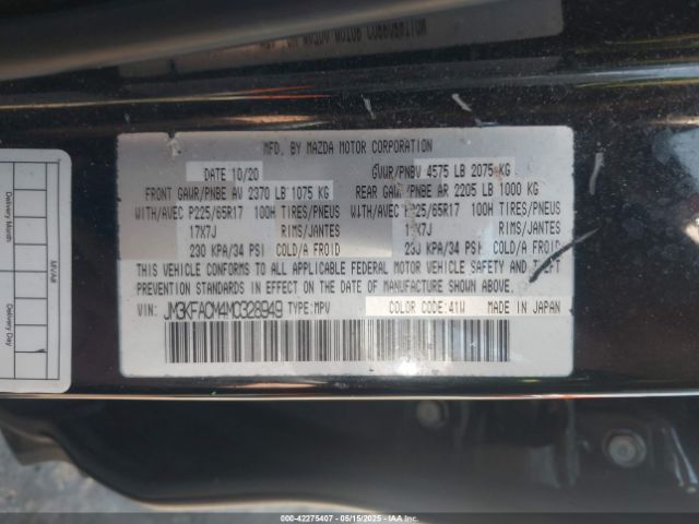 2021 MAZDA CX-5 JM3KFACM4M0328949 Photo 8