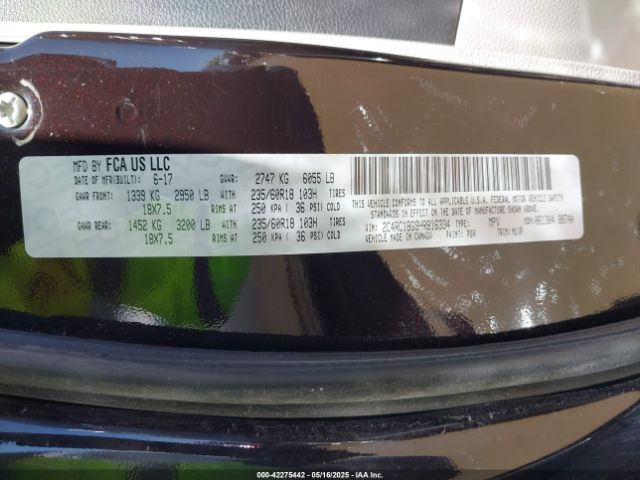 2C4RC1BG9HR816334 Chrysler Pacifica Touring-l