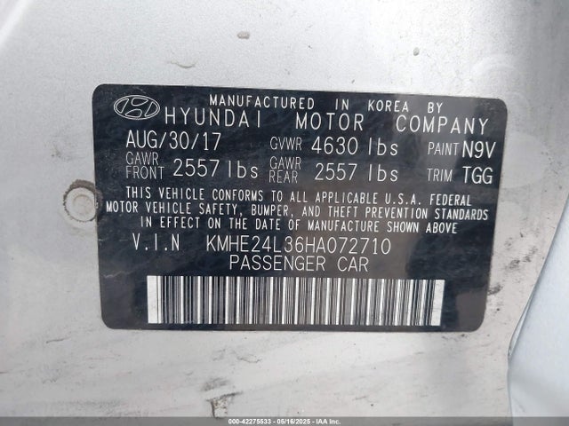 KMHE24L36HA072710 Hyundai gdi nu