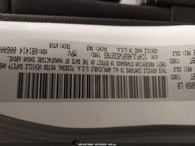 1C4PJLAB3FW532765 Jeep Cherokee Sport