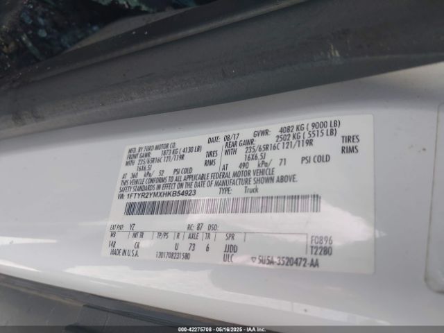 1FTYR2YMXHKB54923 Ford Transit-250