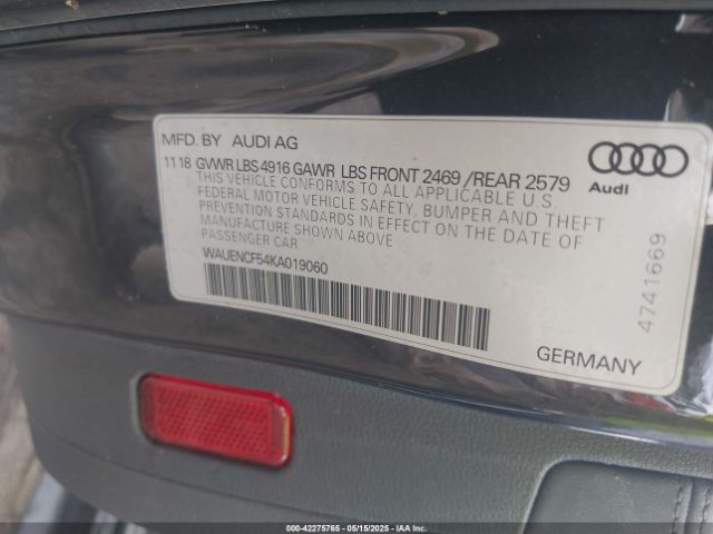 WAUENCF54KA019060 Audi A5 45 Premium