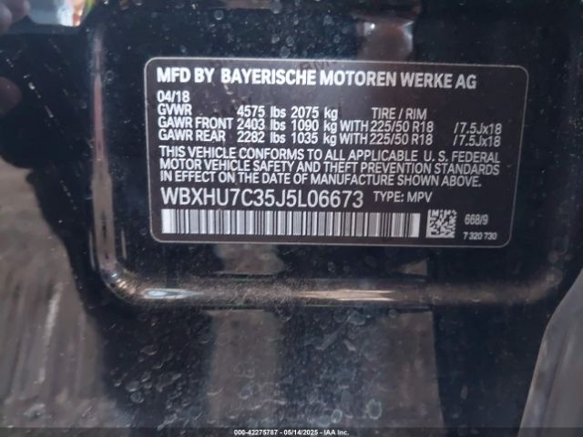 WBXHU7C35J5L06673 BMW X1