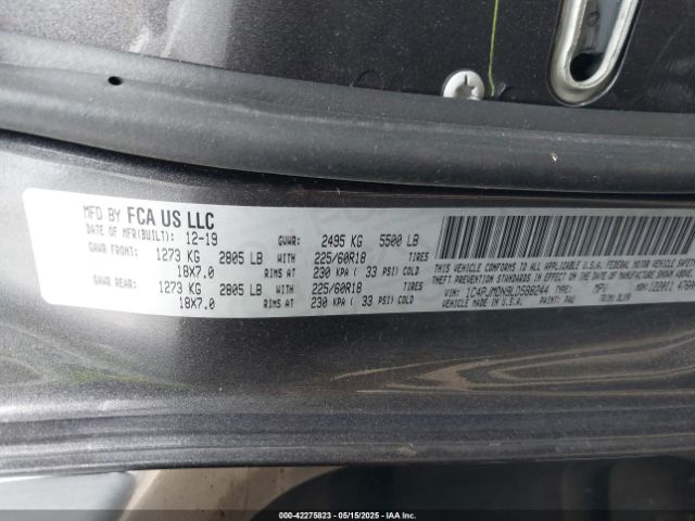 1C4PJMDN9LD588244 Jeep Cherokee Limited 4x4