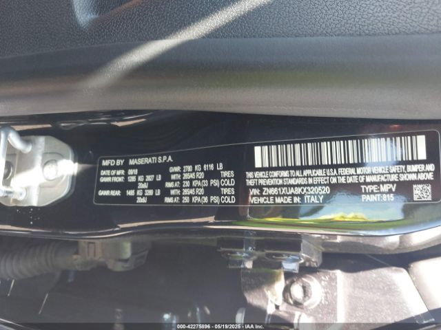 2019 MASERATI LEVANTE ZN661XUA8KX320520 Photo 8
