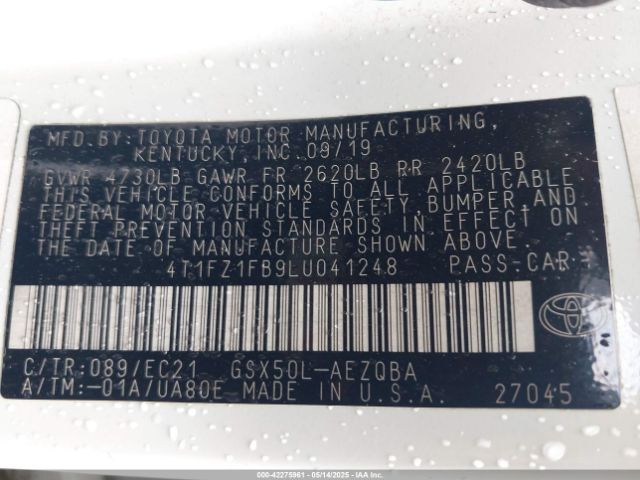 4T1FZ1FB9LU041248 Toyota Avalon Trd