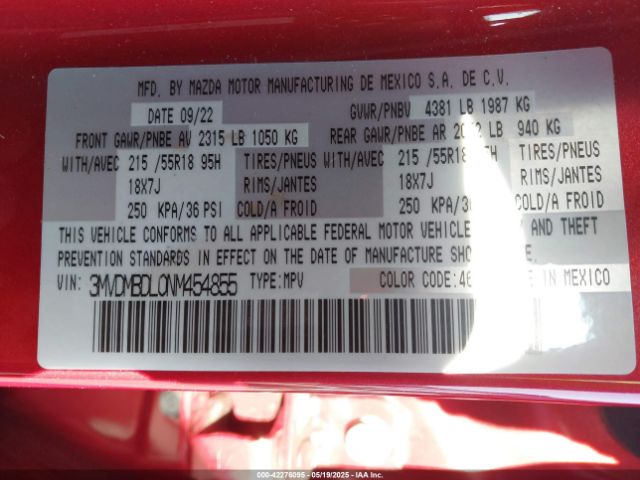 2022 MAZDA CX-30 3MVDMBDL0NM454855 Photo 8