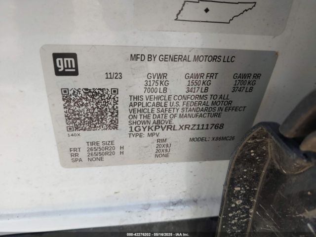 2024 CADILLAC LYRIQ 1GYKPVRLXRZ111768 Photo 8