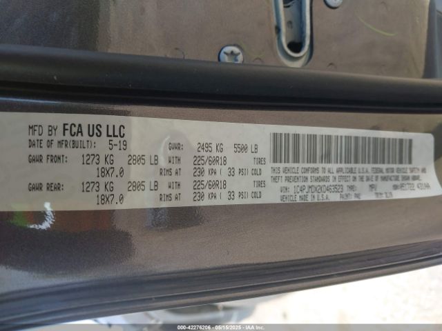 2019 JEEP CHEROKEE 1C4PJMDX2KD463523 Photo 8