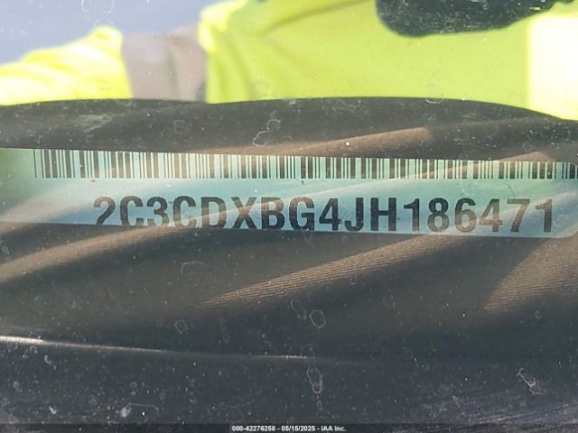 2C3CDXBG4JH186471 Dodge Charger Sxt Rwd