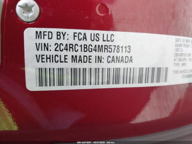 2021 CHRYSLER PACIFICA 2C4RC1BG4MR578113 Photo 8