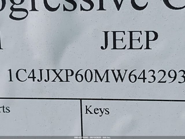 1C4JJXP60MW643293 Jeep Wrangler 4xe Unlimited High Altitude 4x4