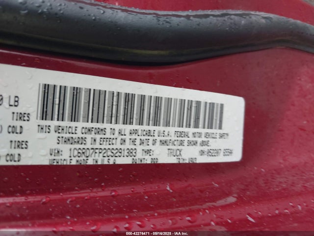 Aukcja sprzedaży 2012 Ram 1500 St, vin: 1C6RD7FP2CS291383, numer aukcji: 42276471