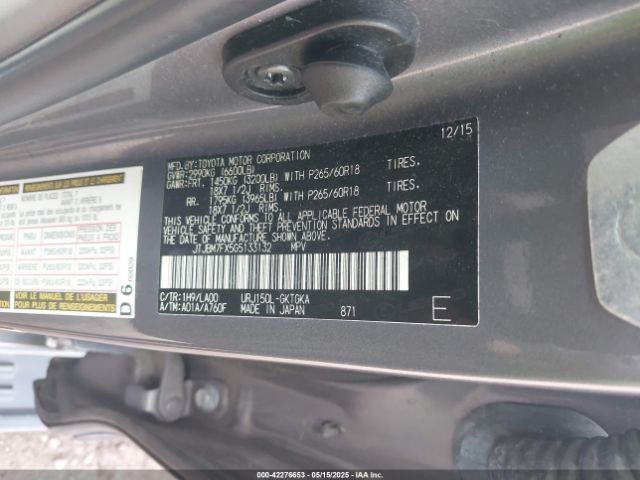 JTJBM7FX5G5133132 Lexus GX 460