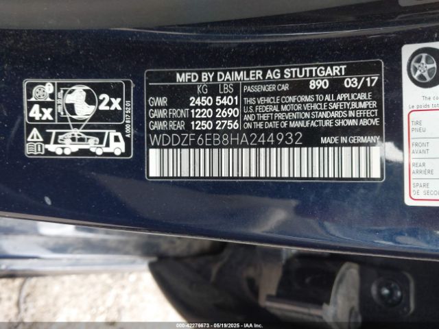 2017 MERCEDES-BENZ AMG E 43 WDDZF6EB8HA244932 Photo 8