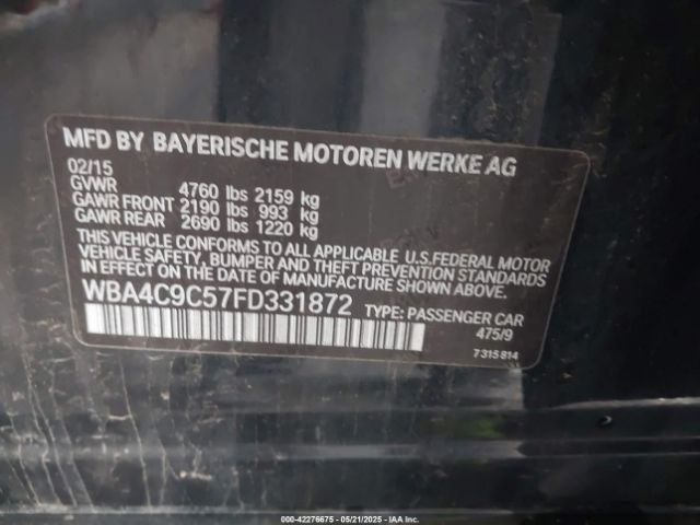 WBA4C9C57FD331872 BMW 428 Gran Coupe Xdrive
