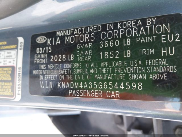 KNADM4A35G6544598 KIA gamma