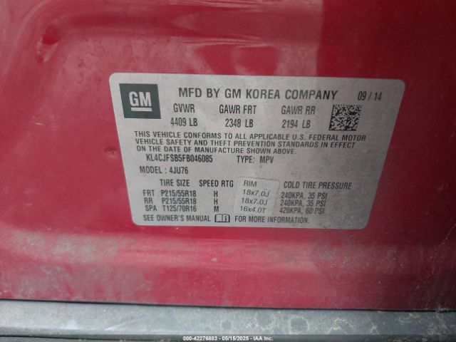 KL4CJFSB5FB046085 Buick Encore Convenience