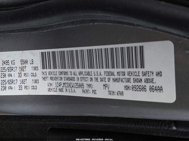 1C4PJMCSXEW125009 Jeep Cherokee Latitude